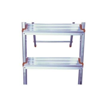 Стремянка односторонняя алюминиевая KRAUSE Safety, 1 секция, 4 ступ., 1,6 м (126320)