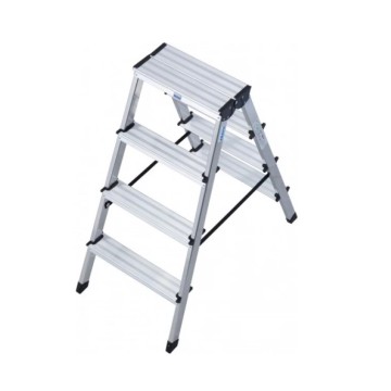 Лестница двусторонняя алюминиевая KRAUSE Dopplo, 2 секции, 4 ступ., 0,9 м (120403)