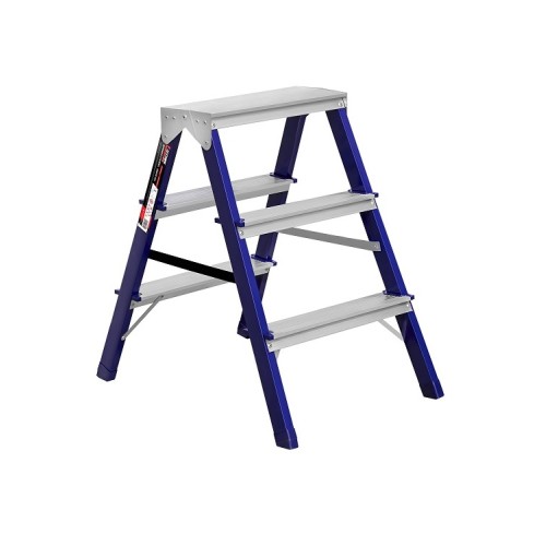 Лестница двусторонняя металлическая STARK SMDHR 403, 2 секции, 3 ступ., 0,6 м (525230301)