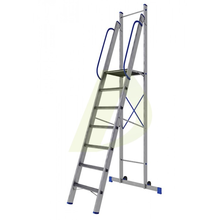 Стрем'янка-підмостя алюмінієва ELKOP TOR 707, 1 секція, 7 сход., 2,6 м (38863) Стрем'янка-підмостя алюмінієва ELKOP TOR 707, 1 секція, 7 сход., 2,6 м (38863)