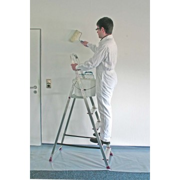 Стремянка односторонняя алюминиевая KRAUSE Corda, 1 секция, 5 ступ., 1,7 м (000729)