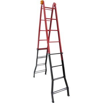 Лестница шарнирная, металлическая ELKOP B 45, 4 секции, 5 ступ., 1,6-4,4 м (37896)