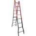 Лестница шарнирная, металлическая ELKOP B 45, 4 секции, 5 ступ., 1,6-4,4 м (37896)