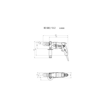 Дрель METABO BE 600 / 13-2 (600383000)