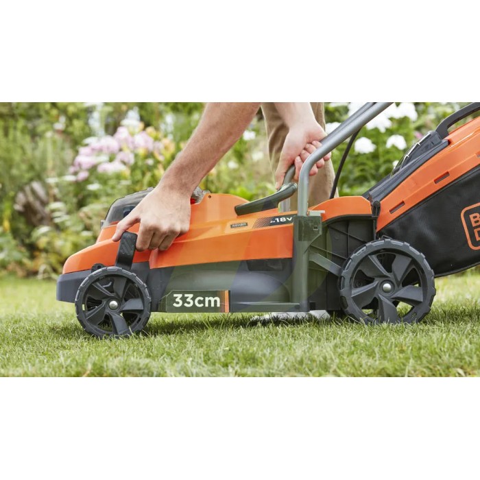 Аккумуляторная газонокосилка BLACK+DECKER BCMW 3336L1 Аккумуляторная газонокосилка BLACK+DECKER BCMW 3336L1