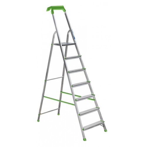Стремянка односторонняя алюминиевая ELKOP ALW 507 P, 1 секция, 7 ступ., 2,1 м (38774)