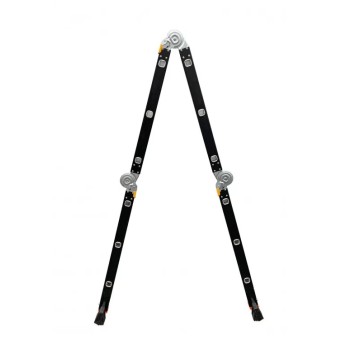 Лестница-трансформер алюминиевая GTM KMP404A, 4 секции, 3 ступ., 1,1-4,6 м (39136)