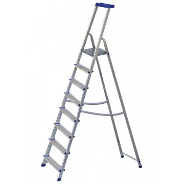 Стремянка односторонняя алюминиевая ELKOP JHR 508, 1 секция, 8 ступ., 2,4 м (37484)