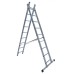 Драбина двостороння алюмінієва ELKOP VHR Trend, 2 секції, 9 сход., 2,5-4 м (36454)