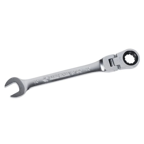 Ключ комбинированный с карданом и трещоткой KING TONY 373010M, 10 мм