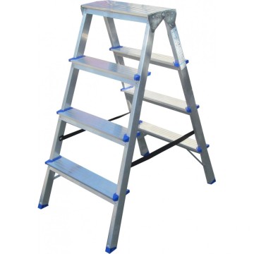Лестница двусторонняя алюминиевая ELKOP DHR 404, 2 секции, 4 ступ., 0,8 м (38233)