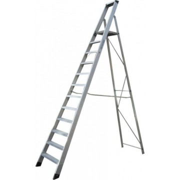 Стремянка односторонняя алюминиевая ELKOP SHRP 812, 1 секция, 12 ступ., 3,5 м (36252)
