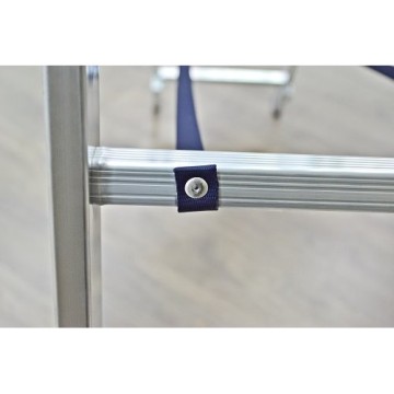 Лестница двусторонняя алюминиевая STARK SVHR Pro, 2 секции, 15 ступ., 4,2-7,5 м (525215410)