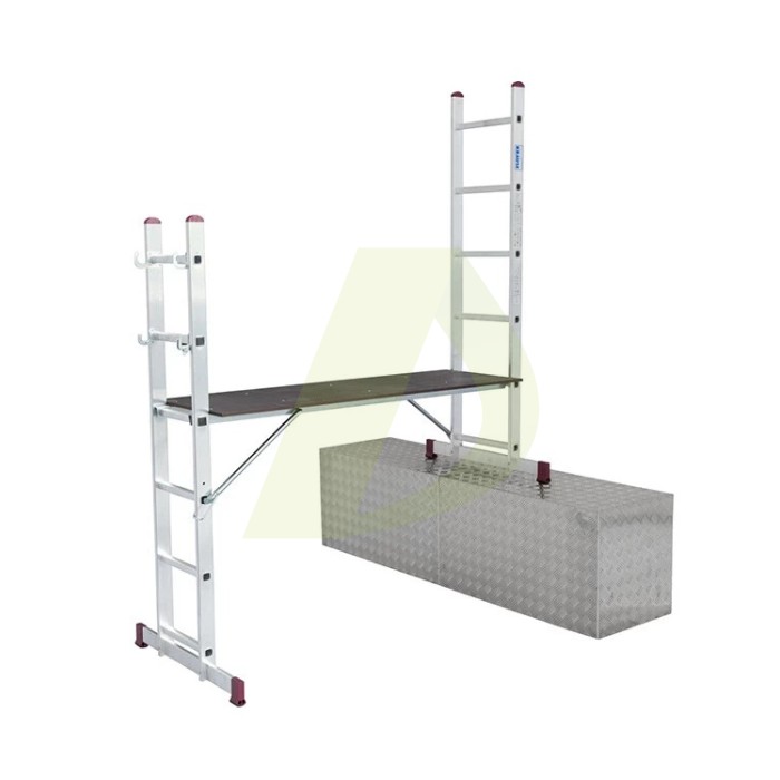 Помост алюминиевый KRAUSE Corda, 2 секции, 6 ступ., 2,7-4,5 м (082015) Помост алюминиевый KRAUSE Corda, 2 секции, 6 ступ., 2,7-4,5 м (082015)