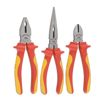 Набор инструментов KING TONY 40603GP, 3 од. VDE (кусачки, щипцы, пассатижи с изол. ручками)