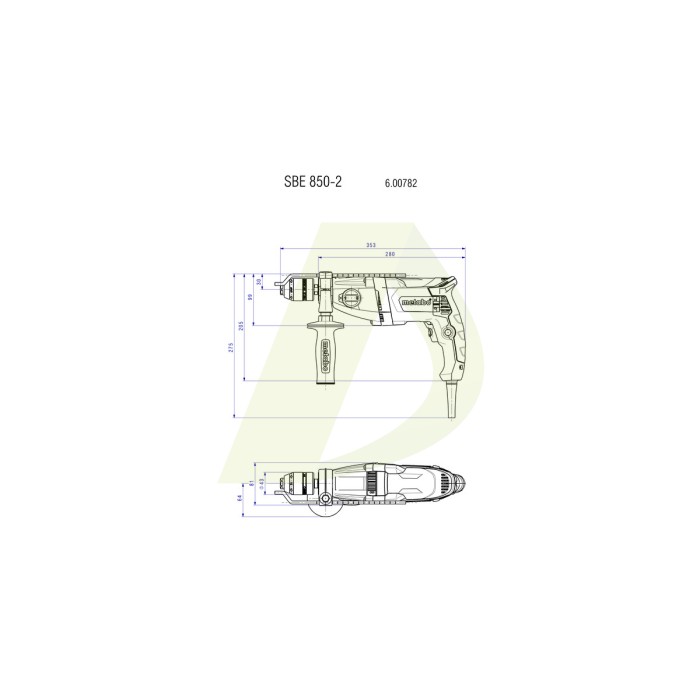 Дрель METABO SBE 850-2 (600782510) Дрель METABO SBE 850-2 (600782510)