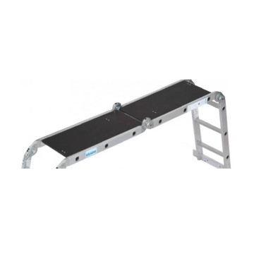 Лестница-трансформер шарнирная, алюминиевая KRAUSE MultiMatic, 4 секции, 5 ступ., 1,5-5,6 м, без платформи (120731)
