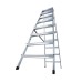 Лестница двусторонняя алюминиевая KRAUSE Dopplo, 2 секции, 8 ступ., 1,8 м (120441)