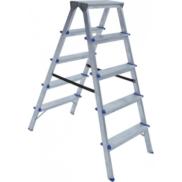 Лестница двусторонняя алюминиевая ELKOP DHR 405, 2 секции, 5 ступ., 1 м (37892)