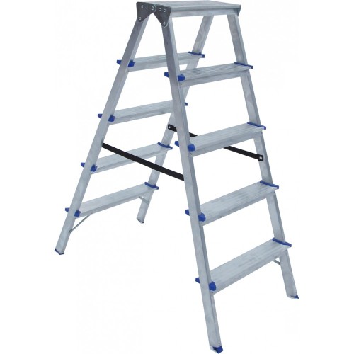 Драбина двостороння алюмінієва ELKOP DHR 405, 2 секції, 5 сход., 1 м (37892)