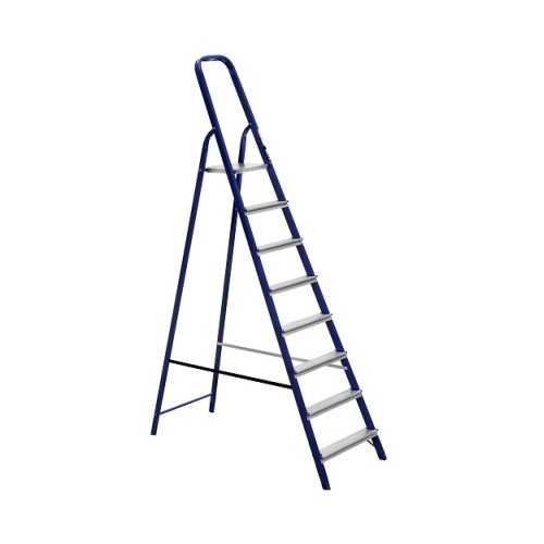 Стремянка односторонняя металлическая STARK SMLW508, 1 секция, 8 ступ., 2,2 м (525180206)