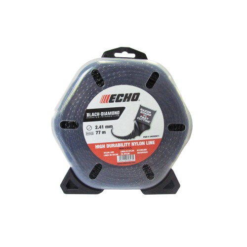 Жилка (тримерний корд) ECHO 2,4мм х 77м Black Diamond (340095071)