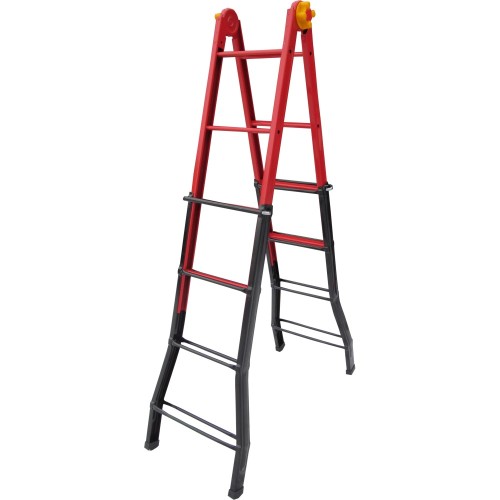 Драбина шарнірна, металева ELKOP B 44, 4 секції, 4 сход., 1,3-3,8 м (37895)