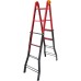 Драбина шарнірна, металева ELKOP B 44, 4 секції, 4 сход., 1,3-3,8 м (37895)
