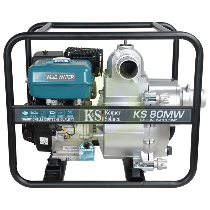Бензинова мотопомпа KONNER & SOHNEN KS 80MW (937735) Бензинова мотопомпа KONNER & SOHNEN KS 80MW (937735)