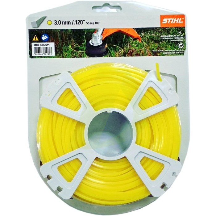 Жилка (тримерний корд) STIHL 3,0мм х 53 м квадратна (00009302644) Жилка (тримерний корд) STIHL 3,0мм х 53 м квадратна (00009302644)