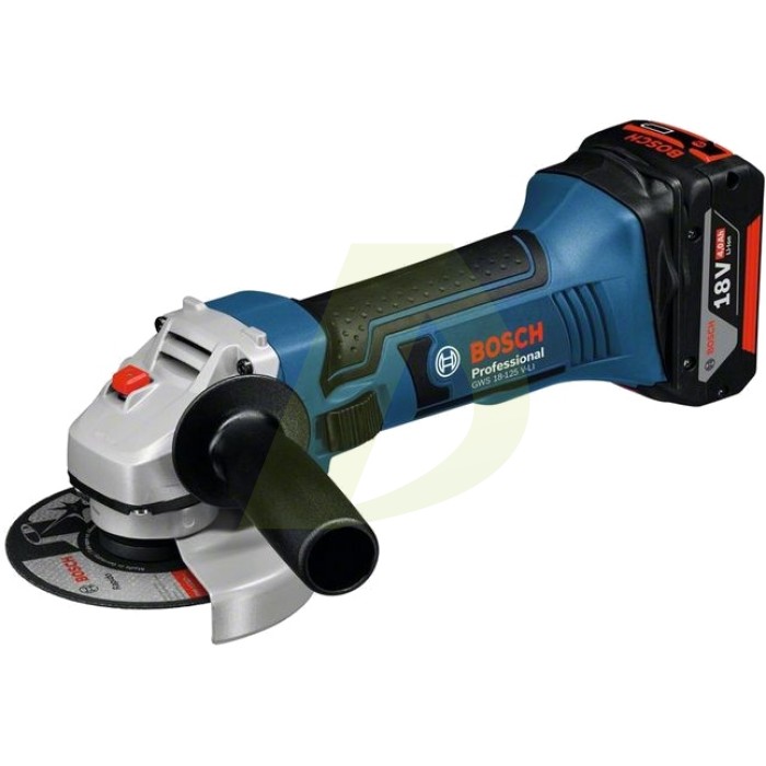 Аккумуляторная угловая шлифмашина BOSCH GWS 18-125 V-LI (060193A307) Аккумуляторная угловая шлифмашина BOSCH GWS 18-125 V-LI (060193A307)