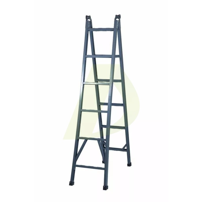 Лестница двусторонняя шарнирная, диэлектрическая ЗІО ДССП-3/1,5, 2 секции, 8 ступ., 1,5-3 м Лестница двусторонняя шарнирная, диэлектрическая ЗІО ДССП-3/1,5, 2 секции, 8 ступ., 1,5-3 м