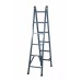 Лестница двусторонняя шарнирная, диэлектрическая ЗІО ДССП-3/1,5, 2 секции, 8 ступ., 1,5-3 м