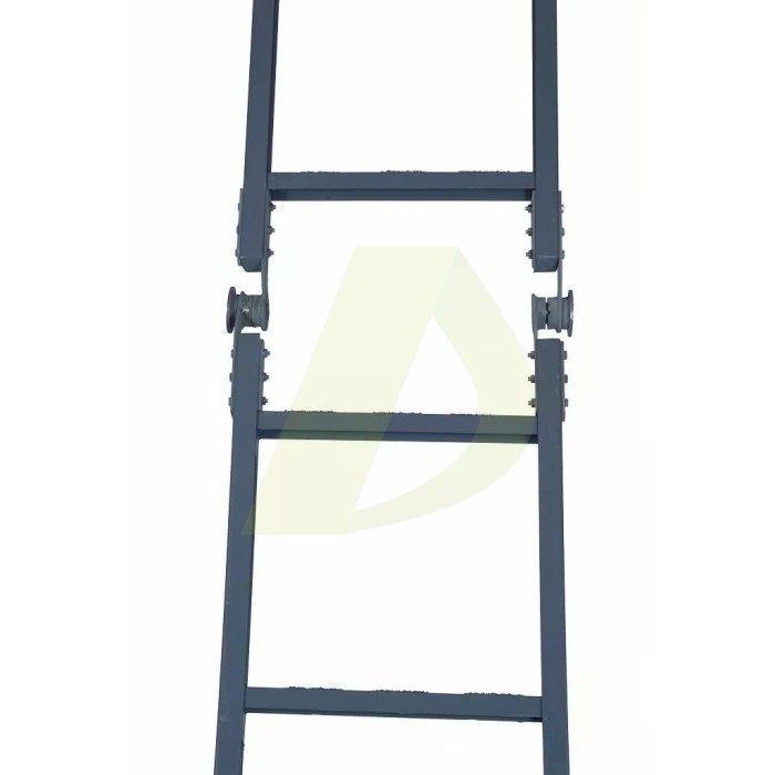 Лестница двусторонняя шарнирная, диэлектрическая ЗІО ДССП-3/1,5, 2 секции, 8 ступ., 1,5-3 м Лестница двусторонняя шарнирная, диэлектрическая ЗІО ДССП-3/1,5, 2 секции, 8 ступ., 1,5-3 м
