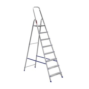 Стремянка односторонняя алюминиевая STARK SALW508, 1 секция, 8 ступ., 1,6 м (525180105)