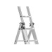 Лестница двусторонняя алюминиевая STARK SVHR, 3 секции, 9 ступ., 2,5-5,8 м (525380504)