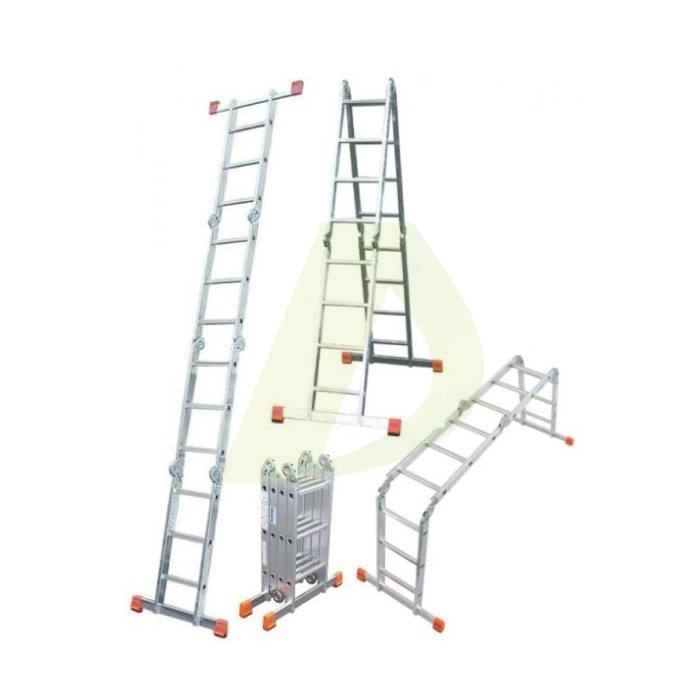 Лестница-трансформер шарнирная, алюминиевая KRAUSE MultiMatic, 4 секции, 3 ступ., 0,9-3,5 м, без платформи (120632) Лестница-трансформер шарнирная, алюминиевая KRAUSE MultiMatic, 4 секции, 3 ступ., 0,9-3,5 м, без платформи (120632)