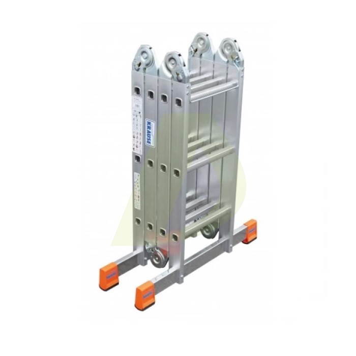 Лестница-трансформер шарнирная, алюминиевая KRAUSE MultiMatic, 4 секции, 3 ступ., 0,9-3,5 м, без платформи (120632) Лестница-трансформер шарнирная, алюминиевая KRAUSE MultiMatic, 4 секции, 3 ступ., 0,9-3,5 м, без платформи (120632)