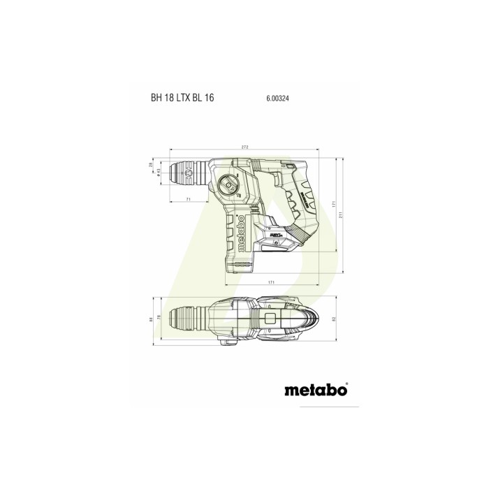 KH 18 LTX BL 24 Акумуляторний перфоратор KH 18 LTX BL 24 Акумуляторний перфоратор