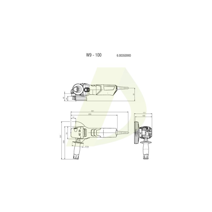 W 850-125 Set Угловая шлифмашина W 850-125 Set Угловая шлифмашина