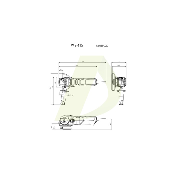 WEV 850-125 Кутова шліфувальна машина WEV 850-125 Кутова шліфувальна машина