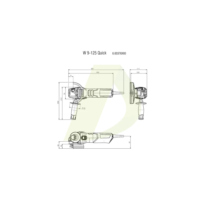 WP 11-125 Quick Угловая шлифмашина WP 11-125 Quick Угловая шлифмашина