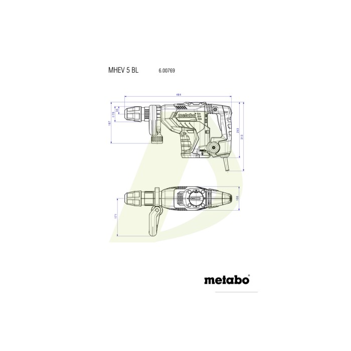 KHEV 8-45 BL Комбінований перфоратор KHEV 8-45 BL Комбінований перфоратор