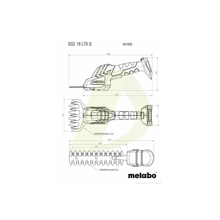 HS 18 LTX BL 55 Аккумуляторный кусторез HS 18 LTX BL 55 Аккумуляторный кусторез