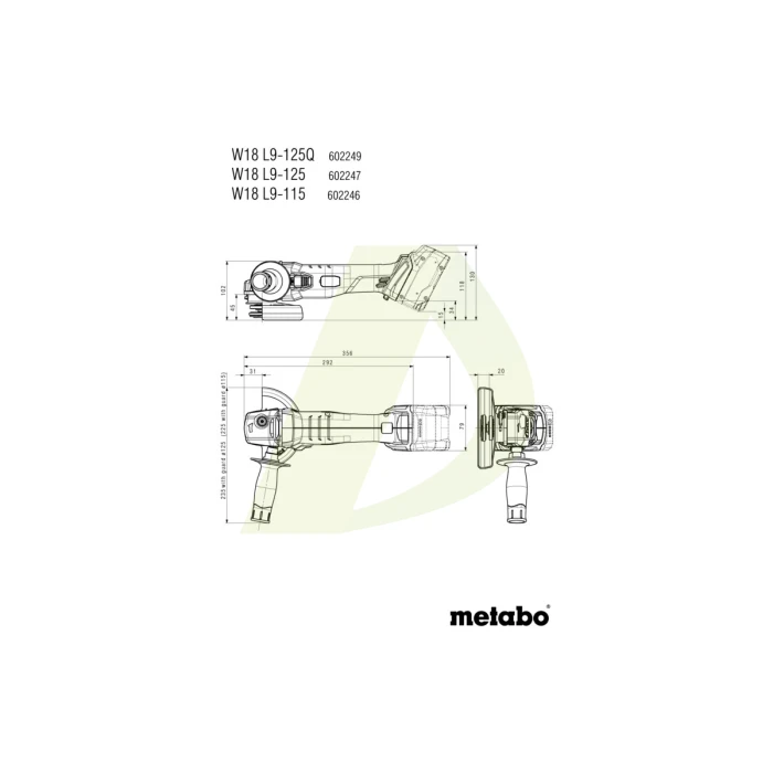 W 18 7-115 Акумуляторна кутова шліфувальна машина W 18 7-115 Акумуляторна кутова шліфувальна машина