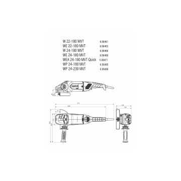 Set WEP 2200-230 Угловая шлифмашина