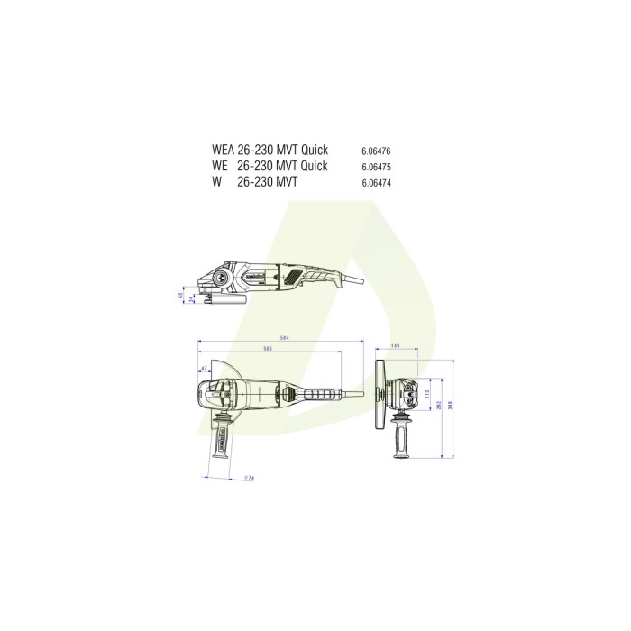 WP 11-115 Quick Угловая шлифмашина WP 11-115 Quick Угловая шлифмашина