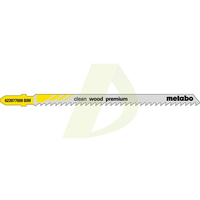 5 пилкових полотен для лобзиків «clean wood premium», 105/ 3,0 мм (623977000) 5 пилкових полотен для лобзиків «clean wood premium», 105/ 3,0 мм (623977000)