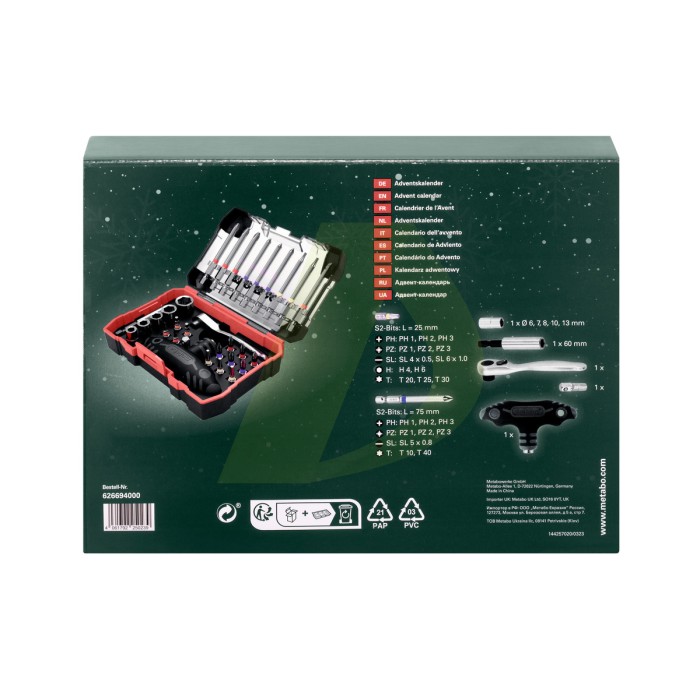 Адвент-календар Приладдя Metabo (626694000) Адвент-календар Приладдя Metabo (626694000)