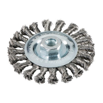 Круглая щетка 125x0,5x10 мм/M 14, сталь, плетеная (626771000)